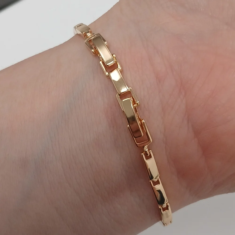 New 18k Goldplated Multi-Color Gemstone Forest Vine Bracelet - Picture 7 of 12